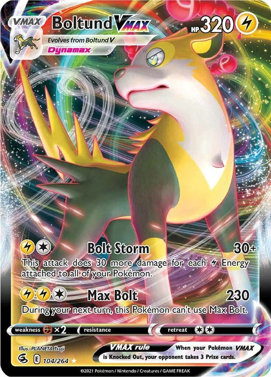 Image for Boltund VMAX (104/264) (SWSH08: Fusion Strike) - Pokemon