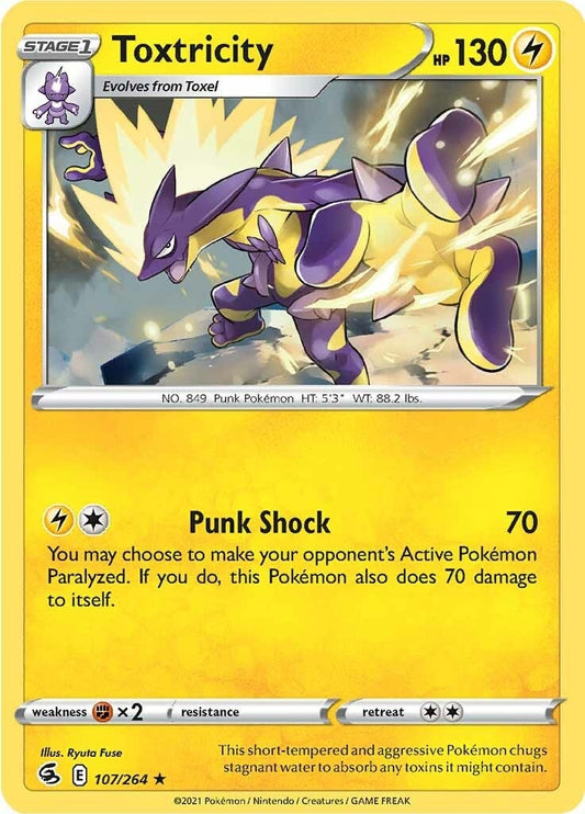 Image for Toxtricity (107) (107/264) (SWSH08: Fusion Strike) - Pokemon