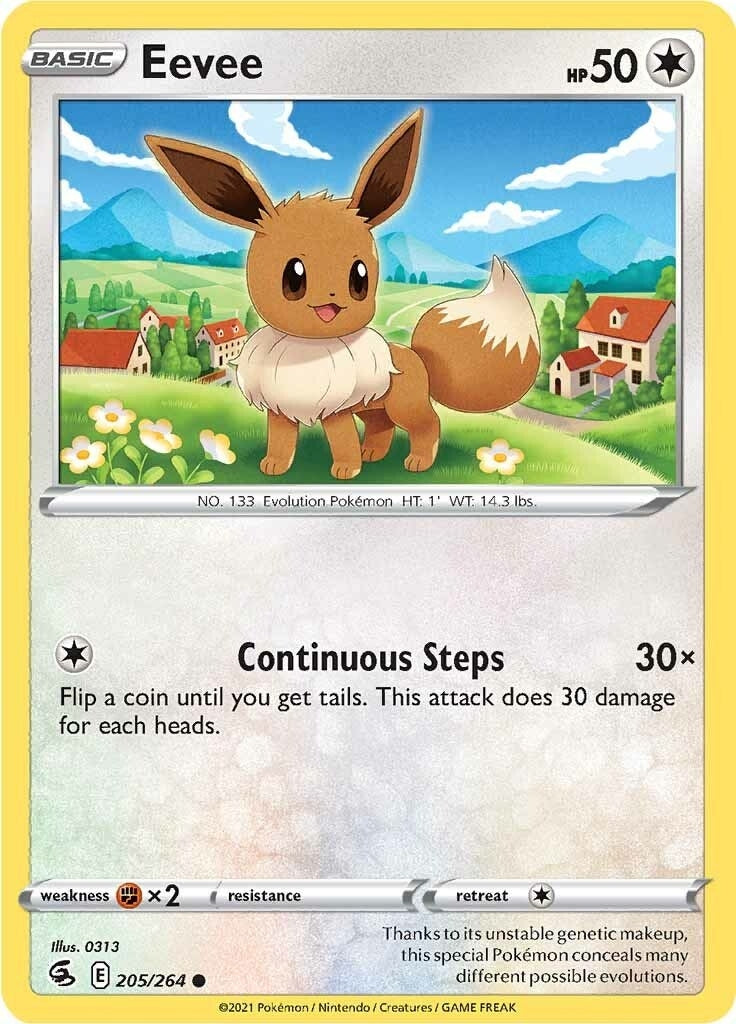Image for Eevee (205/264) (SWSH08: Fusion Strike) - Pokemon