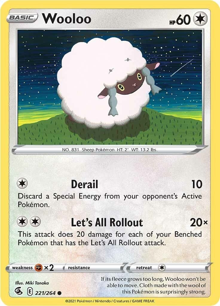 Image for Wooloo (221) (221/264) (SWSH08: Fusion Strike) - Pokemon