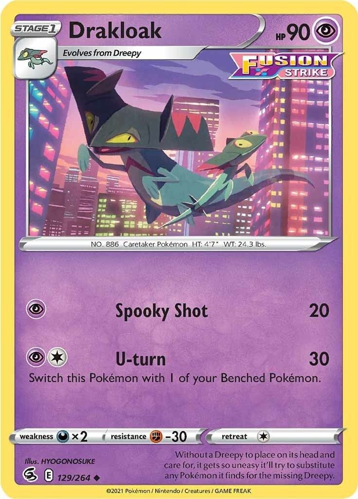 Image for Drakloak (129/264) (SWSH08: Fusion Strike) - Pokemon