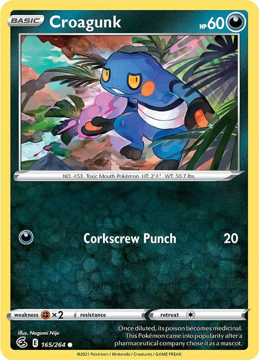 Image for Croagunk (165/264) (SWSH08: Fusion Strike) - Pokemon