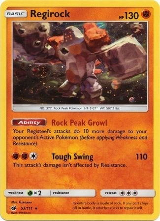 Image for Regirock - 53/111 (Cosmos Holo) (53/111) (SM Promos) - Pokemon