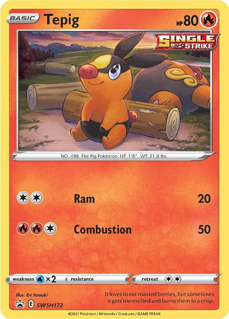 Image for Tepig - SWSH172 (SWSH172) (SWSH: Sword & Shield Promo Cards) - Pokemon