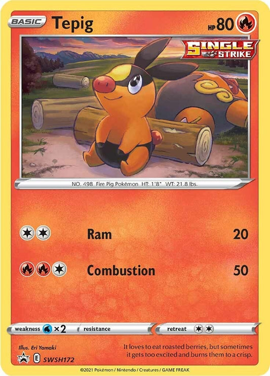 Image for Tepig - SWSH172 (SWSH172) (SWSH: Sword & Shield Promo Cards) - Pokemon