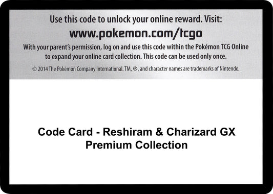 Image for Code Card - Reshiram & Charizard GX Premium Collection (Miscellaneous Cards & Products) - Pokemon