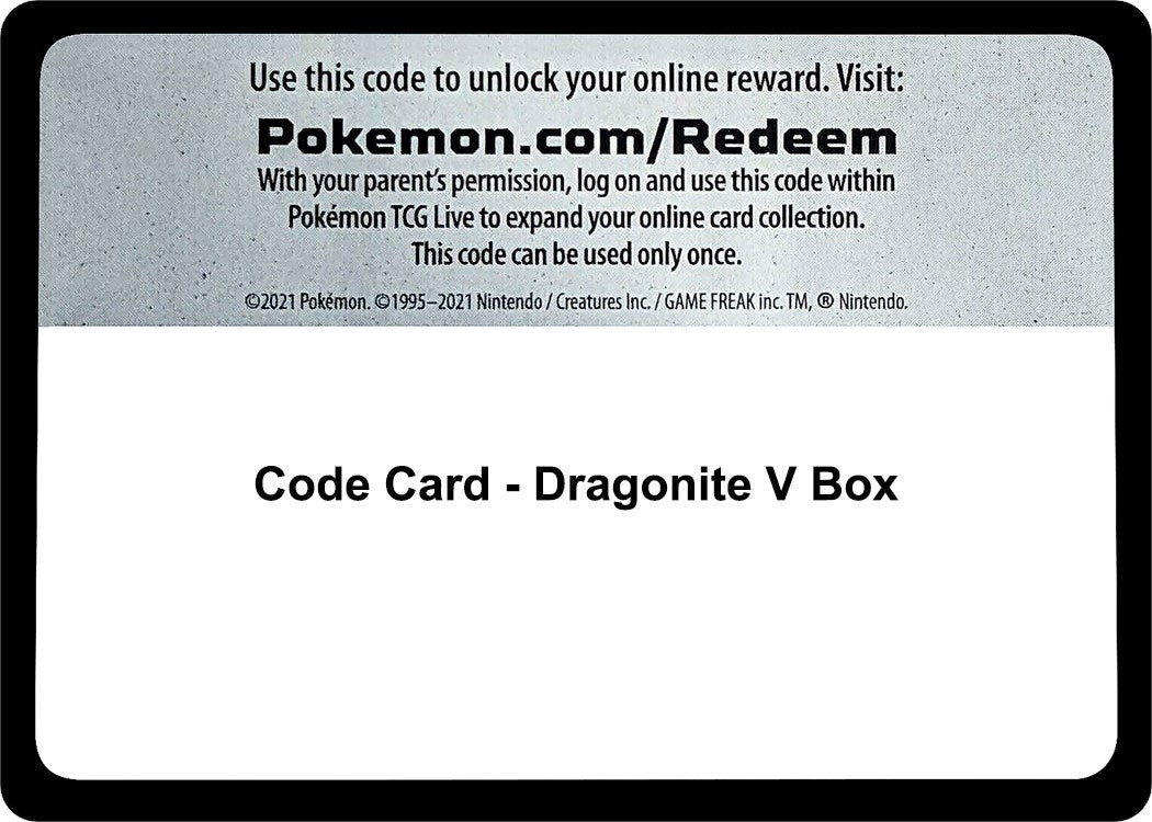 Code Card - Dragonite V Box – Troll Aus Melb PTY LTD