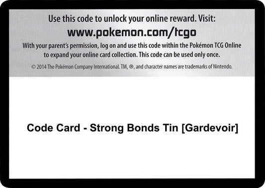 Image for Code Card - Strong Bonds Tin [Gardevoir] (Miscellaneous Cards & Products) - Pokemon