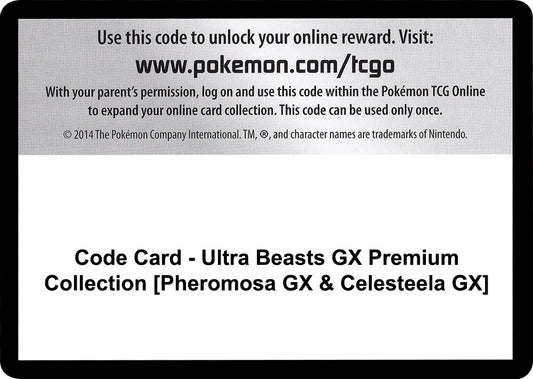 Image for Code Card - Ultra Beasts GX Premium Collection [Pheromosa GX & Celesteela GX] (SM - Crimson Invasion) - Pokemon