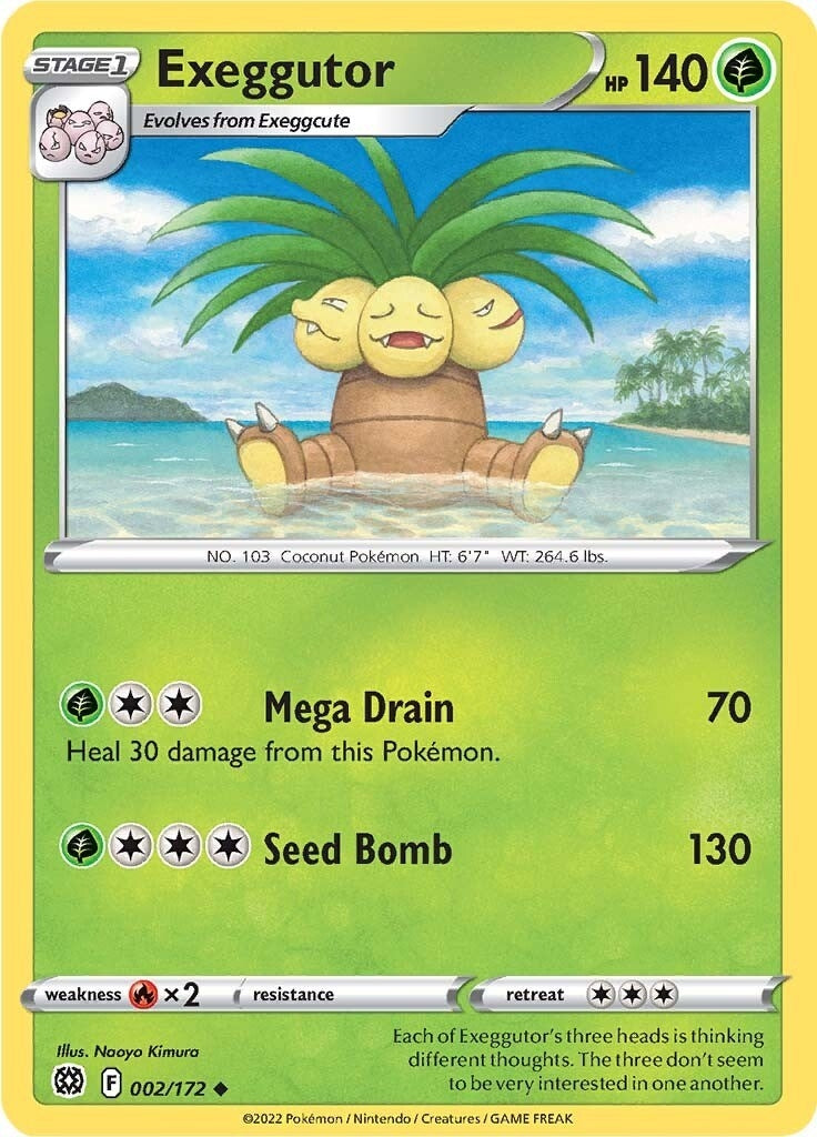 Image for Exeggutor (002/172) (SWSH09: Brilliant Stars) - Pokemon