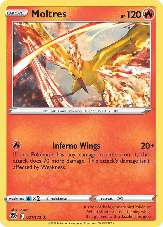 Image for Moltres (021/172) (SWSH09: Brilliant Stars) - Pokemon