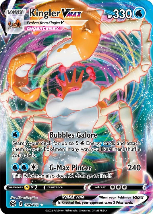 Image for Kingler VMAX (029/172) (SWSH09: Brilliant Stars) - Pokemon