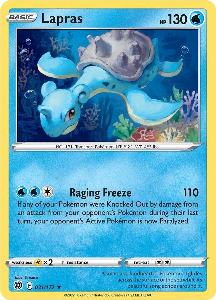 Image for Lapras (031/172) (SWSH09: Brilliant Stars) - Pokemon