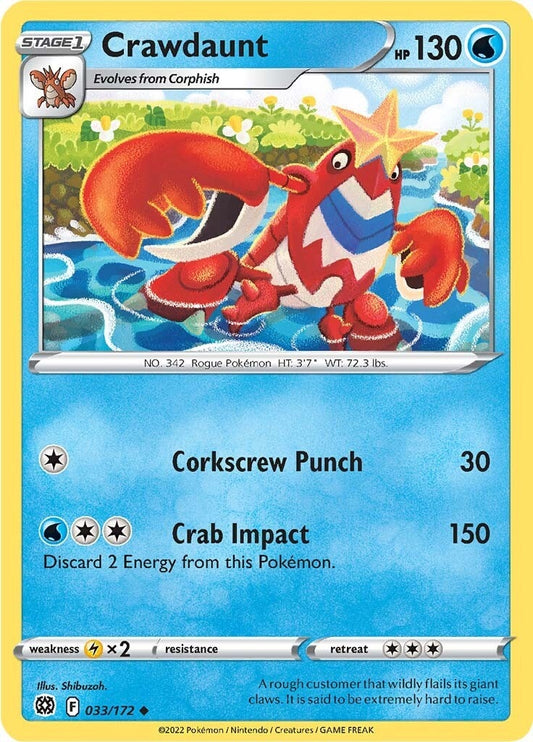 Image for Crawdaunt (033/172) (SWSH09: Brilliant Stars) - Pokemon