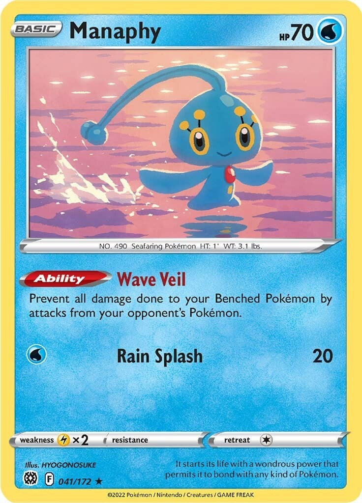 Image for Manaphy (041/172) (SWSH09: Brilliant Stars) - Pokemon