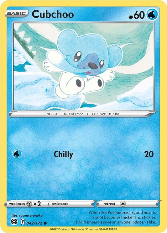Image for Cubchoo (042/172) (SWSH09: Brilliant Stars) - Pokemon