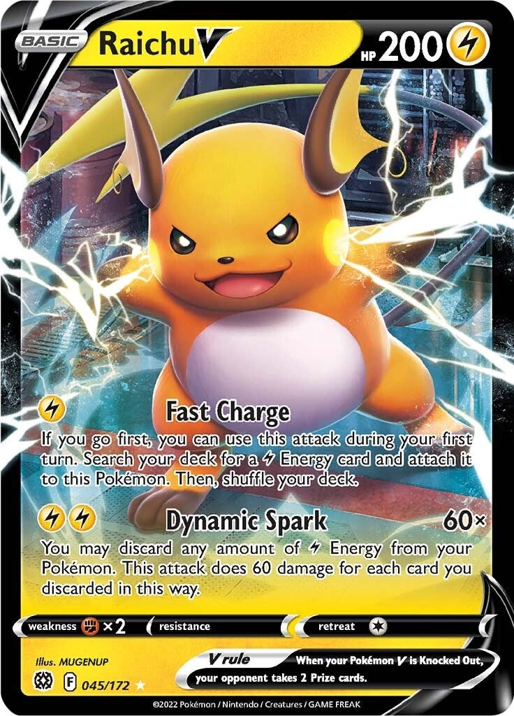 Image for Raichu V (045/172) (SWSH09: Brilliant Stars) - Pokemon