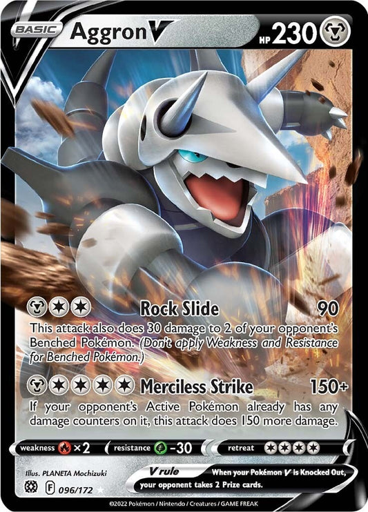 Image for Aggron V (096/172) (SWSH09: Brilliant Stars) - Pokemon