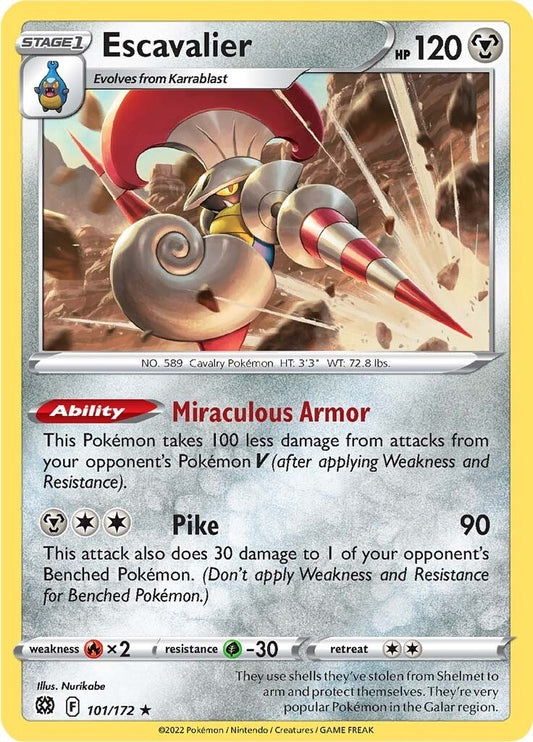 Image for Escavalier (101/172) (SWSH09: Brilliant Stars) - Pokemon