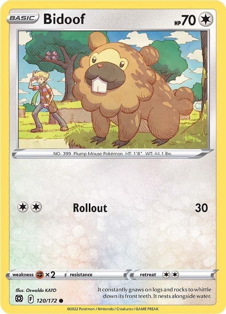 Image for Bidoof (120/172) (SWSH09: Brilliant Stars) - Pokemon