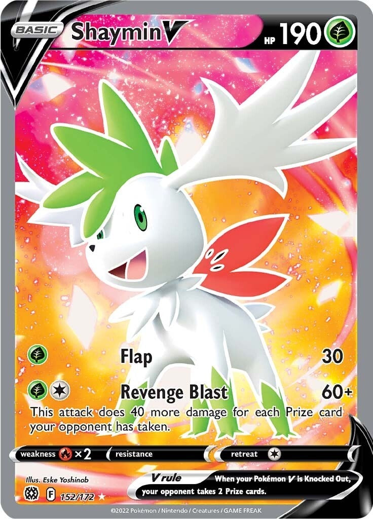 Image for Shaymin V (Full Art) (152/172) (SWSH09: Brilliant Stars) - Pokemon
