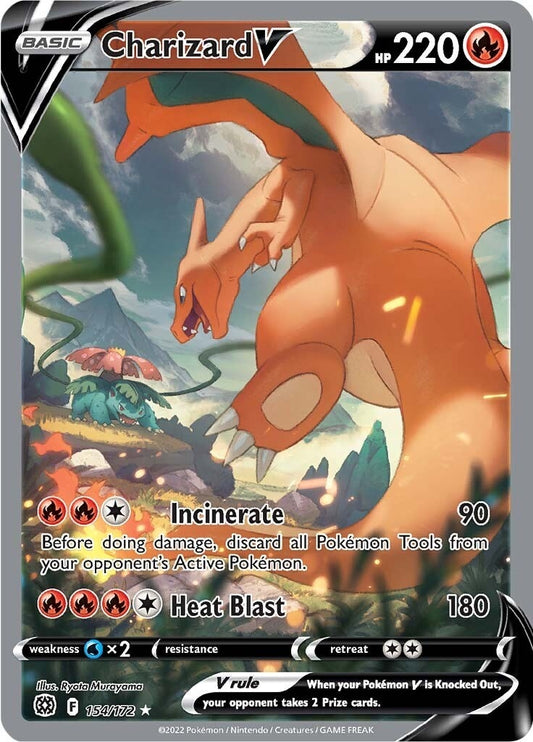 Image for Charizard V (Alternate Full Art) (154/172) (SWSH09: Brilliant Stars) - Pokemon
