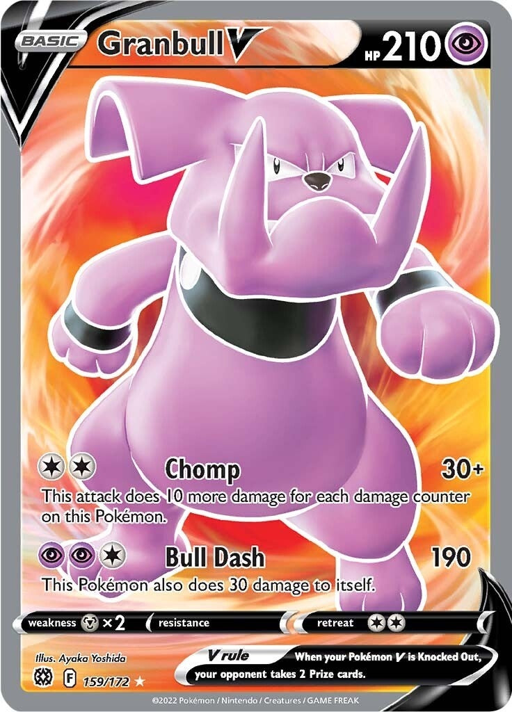 Image for Granbull V (Full Art) (159/172) (SWSH09: Brilliant Stars) - Pokemon