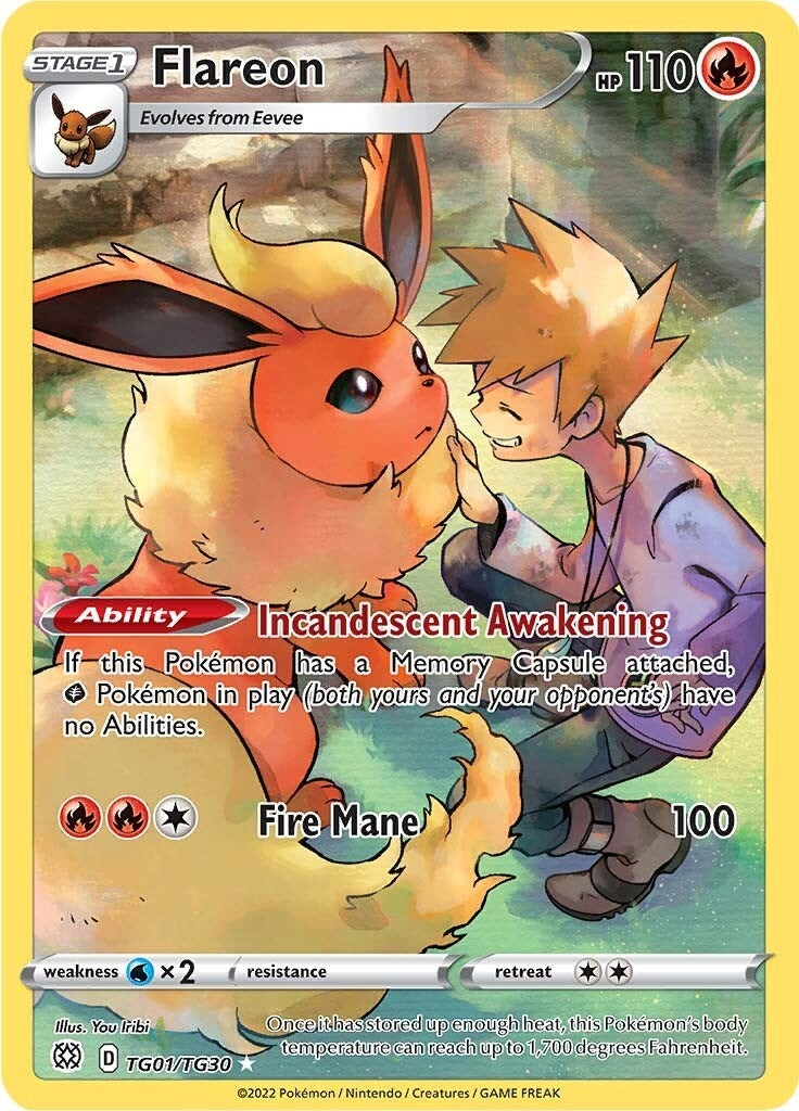 Image for Flareon (TG01/TG30) (SWSH09: Brilliant Stars Trainer Gallery) - Pokemon