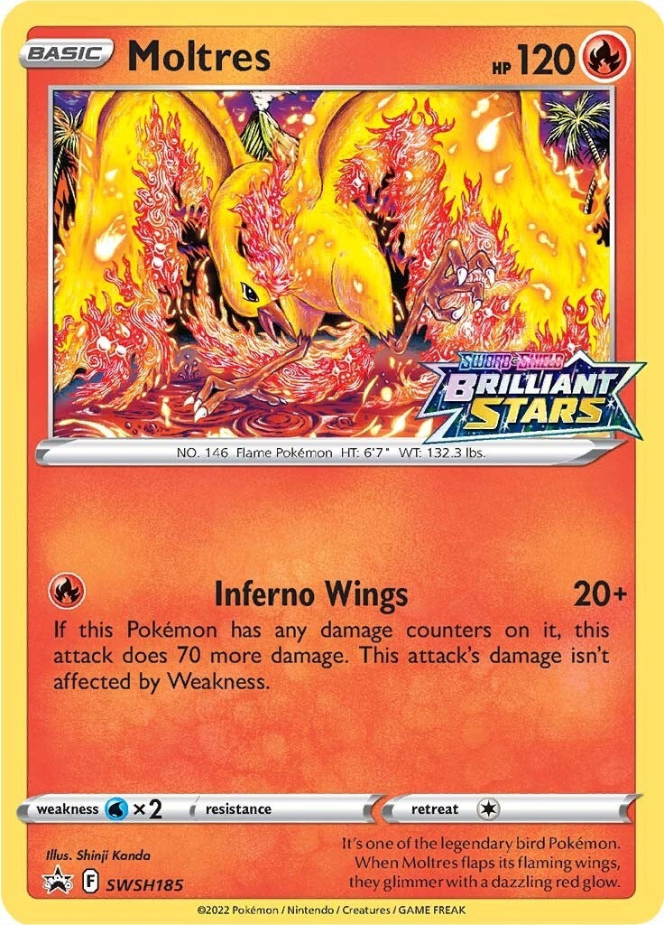 Image for Moltres - SWSH185 (SWSH185) (SWSH: Sword & Shield Promo Cards) - Pokemon