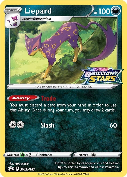 Image for Liepard - SWSH187 (SWSH187) (SWSH: Sword & Shield Promo Cards) - Pokemon