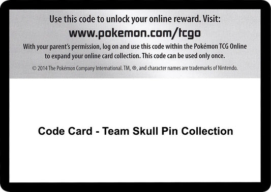 Image for Code Card - Team Skull Pin Collection (SM - Burning Shadows) - Pokemon