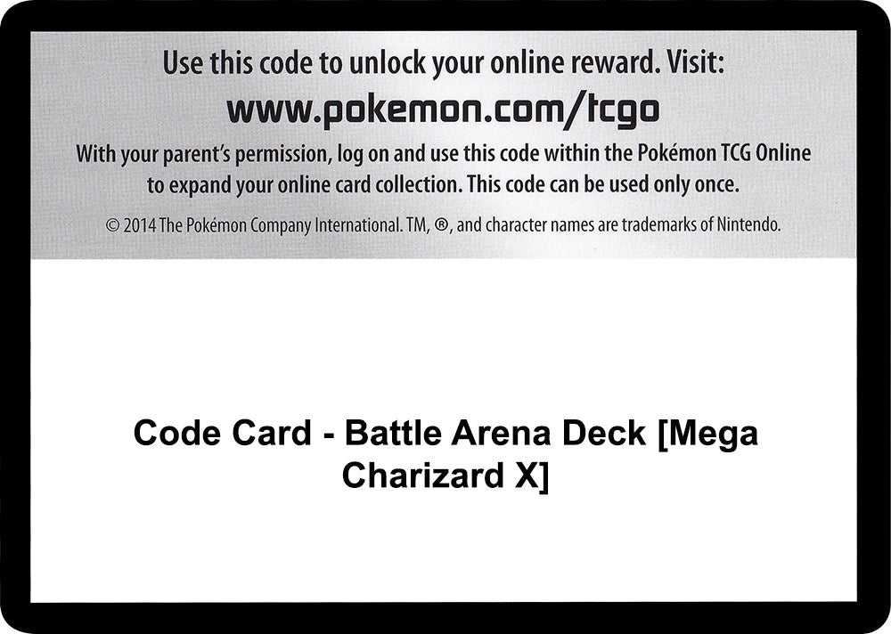 Image for Code Card - Battle Arena Deck [Mega Charizard X] (SM - Celestial Storm) - Pokemon