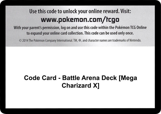 Image for Code Card - Battle Arena Deck [Mega Charizard X] (SM - Celestial Storm) - Pokemon