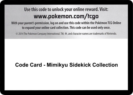 Image for Code Card - Mimikyu Sidekick Collection (SM - Crimson Invasion) - Pokemon