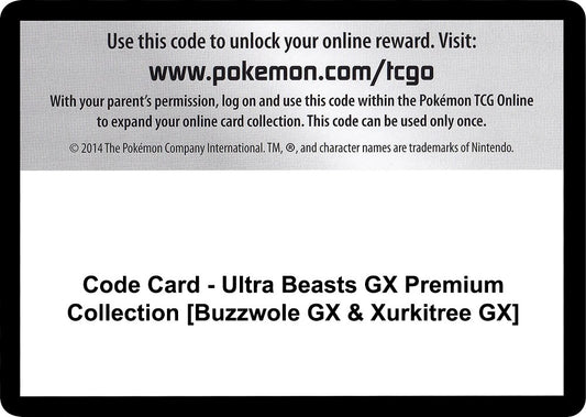Image for Code Card - Ultra Beasts GX Premium Collection [Buzzwole GX & Xurkitree GX] (SM - Crimson Invasion) - Pokemon