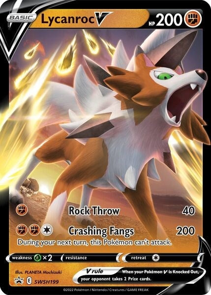 Image for Lycanroc V - SWSH199 (SWSH199) (SWSH: Sword & Shield Promo Cards) - Pokemon