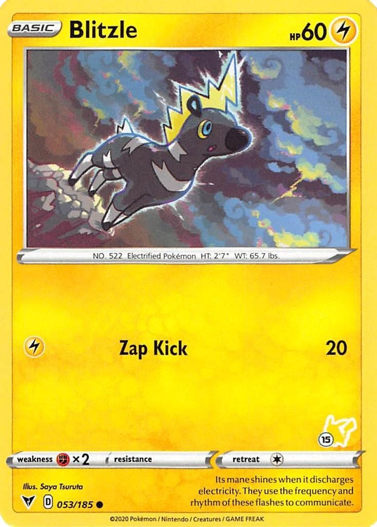 Image for Blitzle - 053/185 (#15 Pikachu Stamped) (053/185) (Battle Academy 2022) - Pokemon