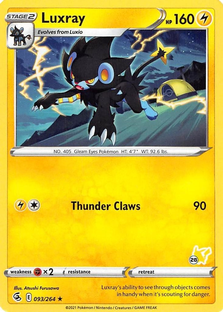 Image for Luxray - 093/264 (#28 Pikachu Stamped) (093/264) (Battle Academy 2022) - Pokemon