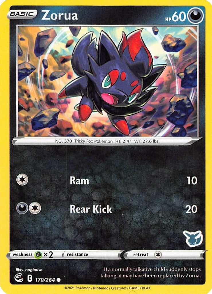 Image for Zorua - 170/264 (Eevee Stamped) (170/264) (Battle Academy 2022) - Pokemon