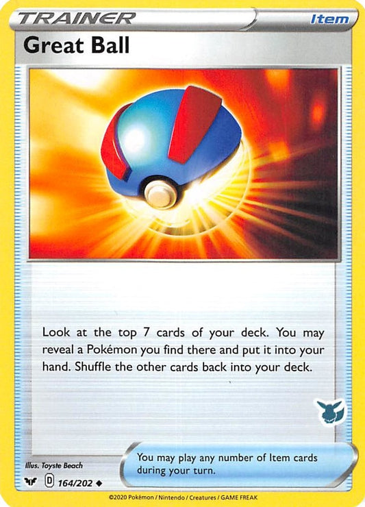 Image for Great Ball - 164/202 (Eevee Stamped) (164/202) (Battle Academy 2022) - Pokemon