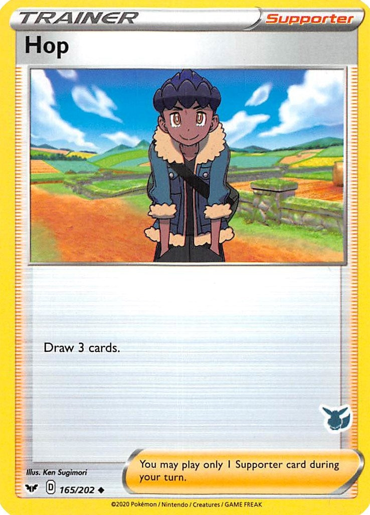Image for Hop - 165/202 (Eevee Stamped) (165/202) (Battle Academy 2022) - Pokemon