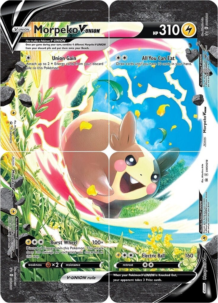 Image for Morpeko V-Union [Set of 4] (SWSH218) (SWSH: Sword & Shield Promo Cards) - Pokemon