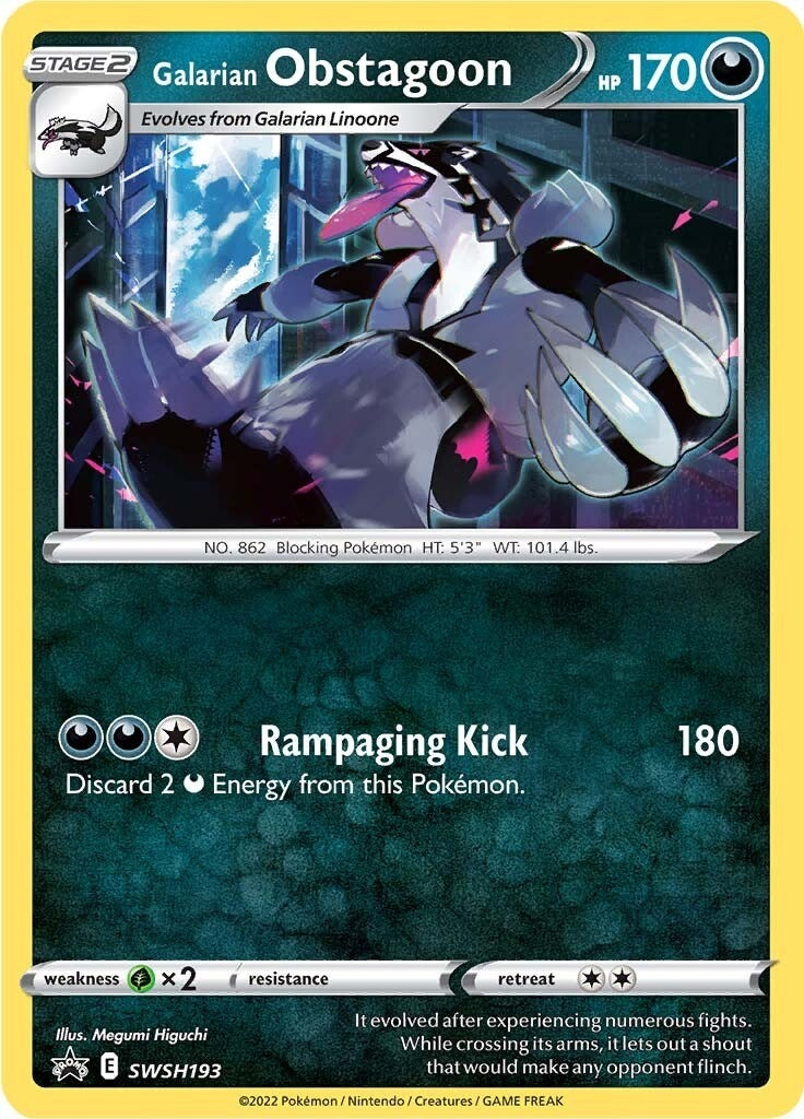 Image for Galarian Obstagoon - SWSH193 (SWSH193) (SWSH: Sword & Shield Promo Cards) - Pokemon
