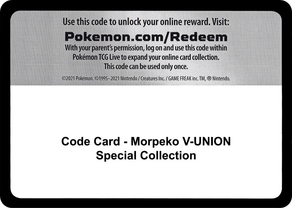 Image for Code Card - Morpeko V-UNION Special Collection (Miscellaneous Cards & Products) - Pokemon