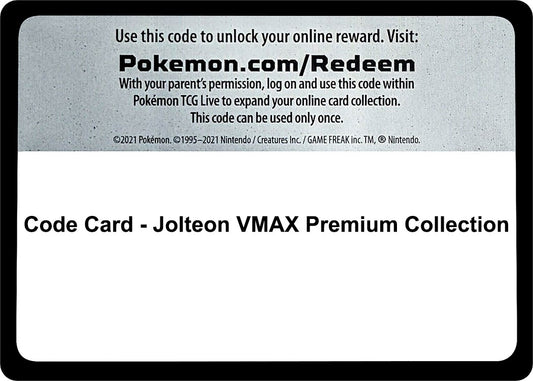 Image for Code Card - Jolteon VMAX Premium Collection (Miscellaneous Cards & Products) - Pokemon