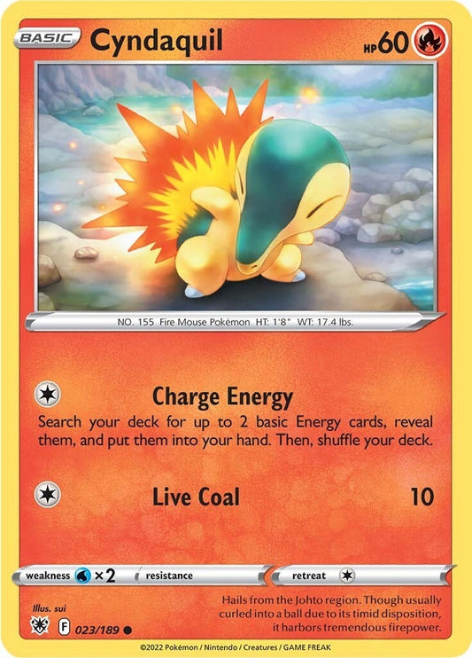 Image for Cyndaquil (023/189) (SWSH10: Astral Radiance) - Pokemon