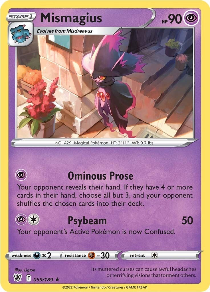 Image for Mismagius (059/189) (SWSH10: Astral Radiance) - Pokemon