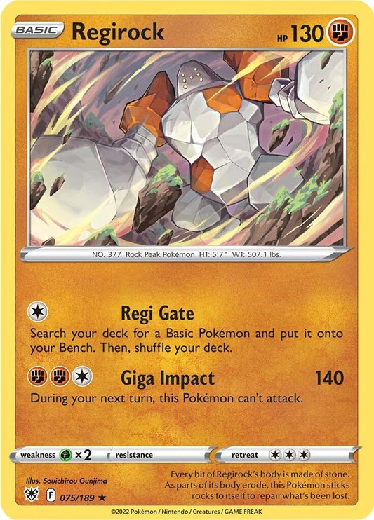 Image for Regirock (075/189) (SWSH10: Astral Radiance) - Pokemon