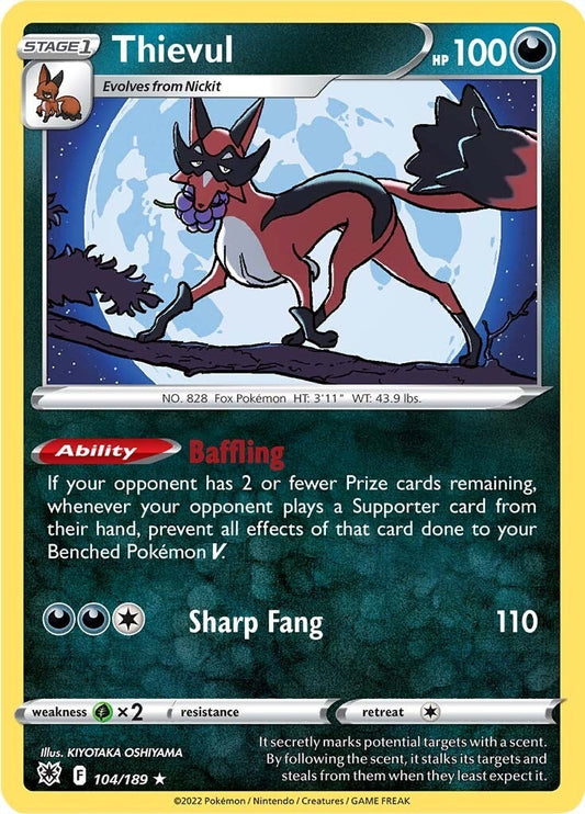 Image for Thievul (104/189) (SWSH10: Astral Radiance) - Pokemon
