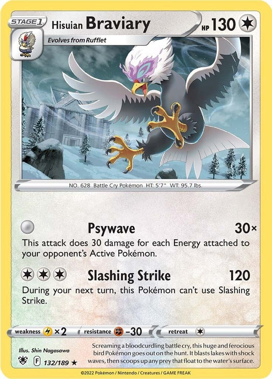 Image for Hisuian Braviary (132/189) (SWSH10: Astral Radiance) - Pokemon